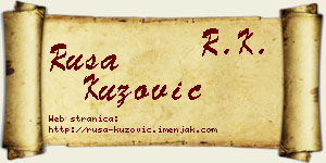 Rusa Kuzović vizit kartica